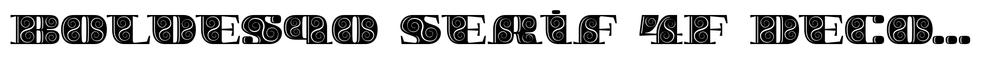 Boldesqo Serif 4F Decor image